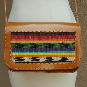 Urban Outfitter Ecoté leather/Serape Crossbody bag